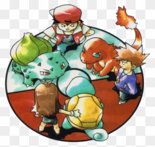 Pokemon Generation 1 Trainers - Pocket Monsters Red Blue Green Clipart
