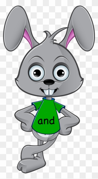 Green-and - Rabbit Wearing T Shirt Clipart