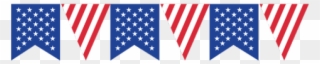 Bunting Clipart Stars And Stripes - Us Flag Bunting Png Transparent Png