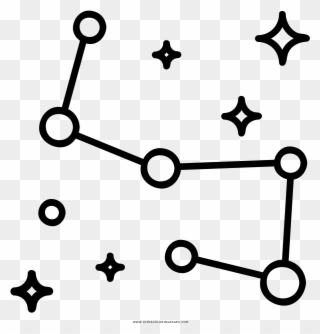 Constellation Coloring Page - Astronauta Icon Clipart