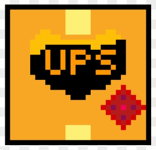 Ups Box - Pixel Art Gas Mask Clipart