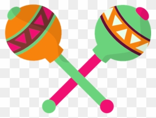 Maraca Cuisine Instruments - Life Is A Fiesta Clipart