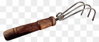 Old Gardening Tool - Wood Clipart