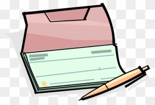 Vector Illustration Of Check Or Cheque Book Checks - Bank Account Clipart - Png Download