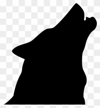 Info - Howling Wolf Head Silhouette Clipart