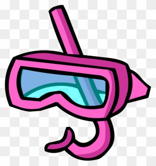 Pink Snorkel - Club Penguin Snorkel Clipart