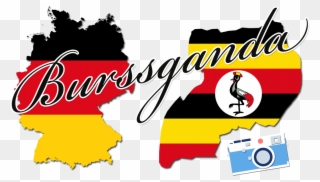 Tobias Weltwaerts In Uganda - Isolated Map Of Germany Clipart