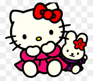 Visit - Hello Kitty Name Tag Clipart