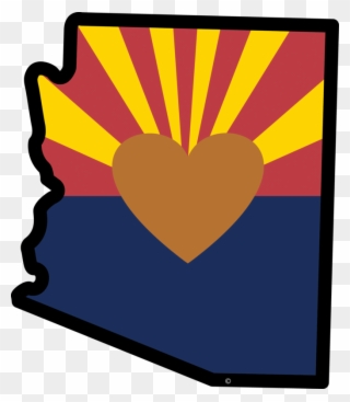Arizona - State Of Arizona Heart Clipart