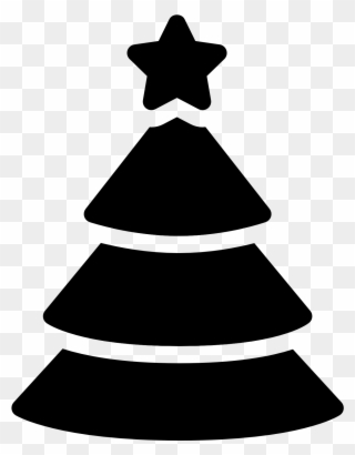 Christmas Tree Black Png With Holiday Computer Icons - Black And White Christmas Icon Clipart