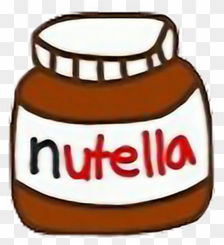 Nutella Sticker - Nutella Tumblr Png Clipart
