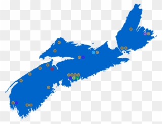 Image - Vector Nova Scotia Map Outline Clipart