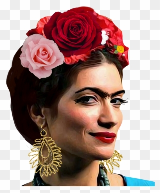 Fridaface Sticker - Garden Roses Clipart