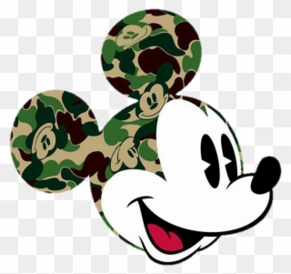 Mickey Sticker - Bape Mickey Mouse Clipart