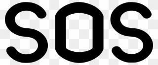 Sos Comments - Sos Png Icon White Clipart