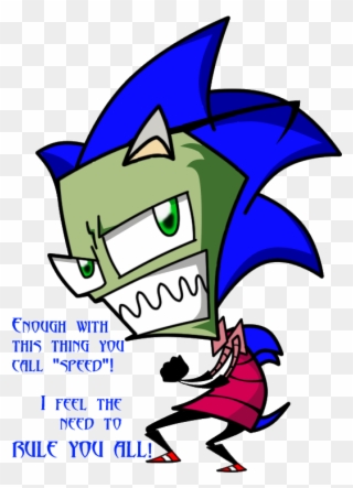 Sonic And Invader Zim - Invader Zim Clipart
