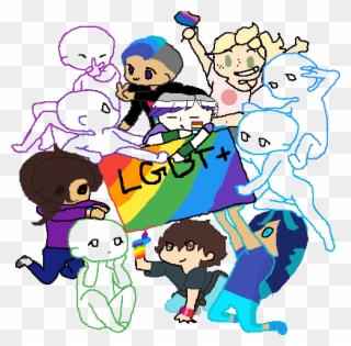 Lgbtq Pride Collab <3 - Pansexual Non Binary Art Clipart