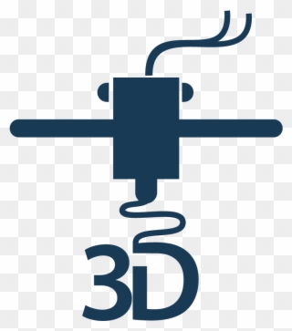 3d Printer - 3d Print Logo Png Clipart