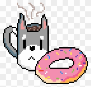 Donut - Pixel Art Circle Clipart