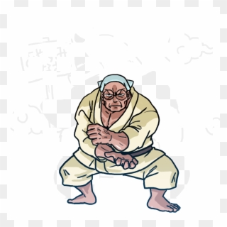 Genma Saotome Ichi, Dojo, Inuyasha, Martial Arts, Dragon - Sitting Clipart