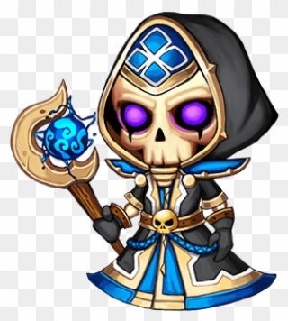 Undead Necromancer - Illustration Clipart