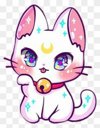Cute Sticker - Chibi Luna And Artemis Clipart