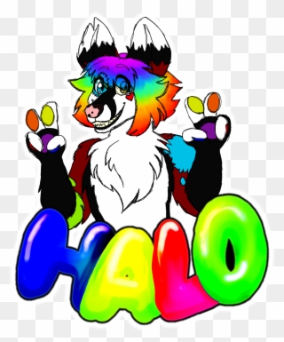 “some Art Of A Cute Fluffy Halo I Saw At Denver Clipart