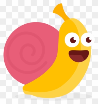 Slow Banana - Illustration Clipart