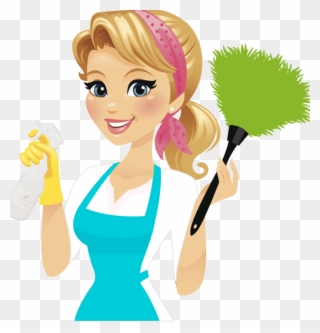 Cleaning Lady Clipart - Png Download