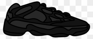 Yeezy 500 Utility Black - Outdoor Shoe Clipart