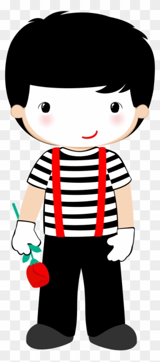 Kids Mime Clipart - Png Download