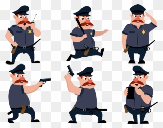 Deputy Dog Clipart Library Techflourish Collections - Police Man Cartoon Png Transparent Png