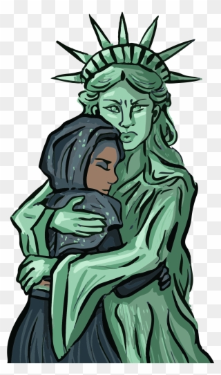 Love - Statue Of Liberty Hugs Clipart