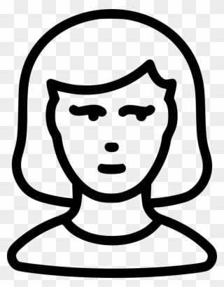 Woman Girl User Human Avatar Comments - Icon Clipart