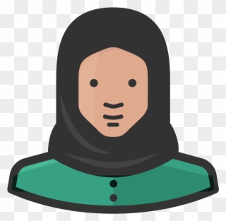 Muslim Woman Icon - Female Muslim Icon Clipart
