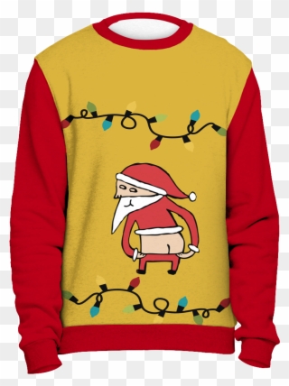 On Sale Bad Santa Ugly Christmas Sweater - Kappa Alpha Psi Ugly Sweater Clipart