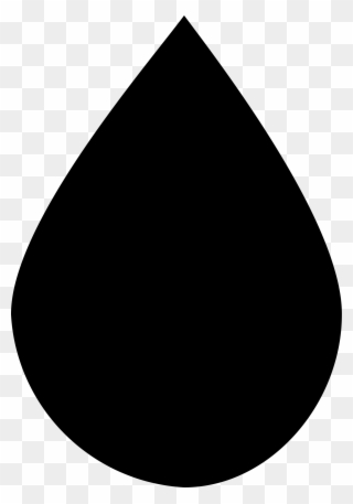 Big Image - Water Drop Logo Black Clipart