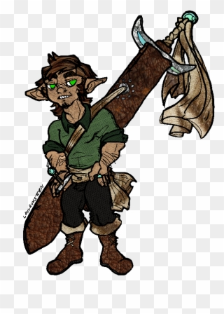 Norm, Halfling Paladin Played By Jeremy He Changes - Cartoon Clipart