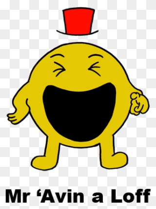 Black Country Mr Men Mr 'avin A Loff - Black Country Accent Joke Clipart