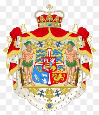 Open - Queen Of Denmark Coat Of Arms Clipart