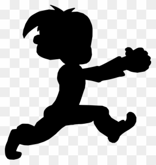 Info - Cartoon Person Running Away Clipart