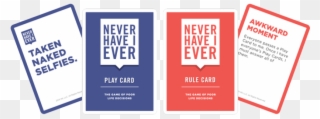 Brentwood Partners With Idea Never Implemented To License - Never Have I Ever Card Game Clipart
