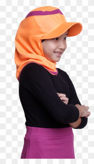 Hijab Kids Short Runner - Toddler Clipart