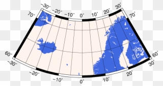 Images/gmt Stereographic Polar - Iceland Map Clipart