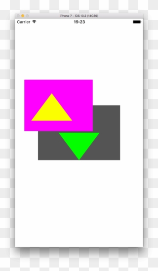 注意：和uiview 中常用的坐標系不同，我們要將uiview 向右移動需要增加圓點的x 值，向下移動需要增加y - Triangle Clipart