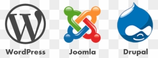Wordpress Vs Drupal Vs Joomla - Hosting One Click Install Clipart