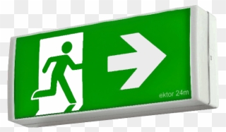 Boxit Wall Mounted Led Exit Evolt - Exit Sign Clipart