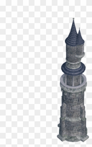 Castle Tower E Ns-blu - Steeple Clipart