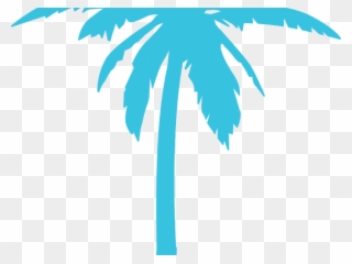 Palm Tree Clipart Aloha - Palm Tree Png Blue Transparent Png