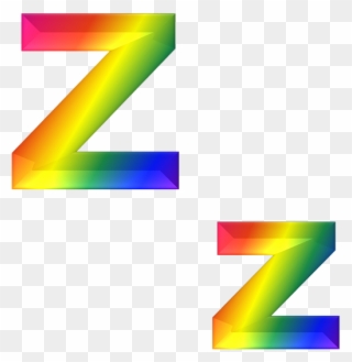 A To Z Alphabets Png Transparent Images - Rainbow Letter Z Png Clipart